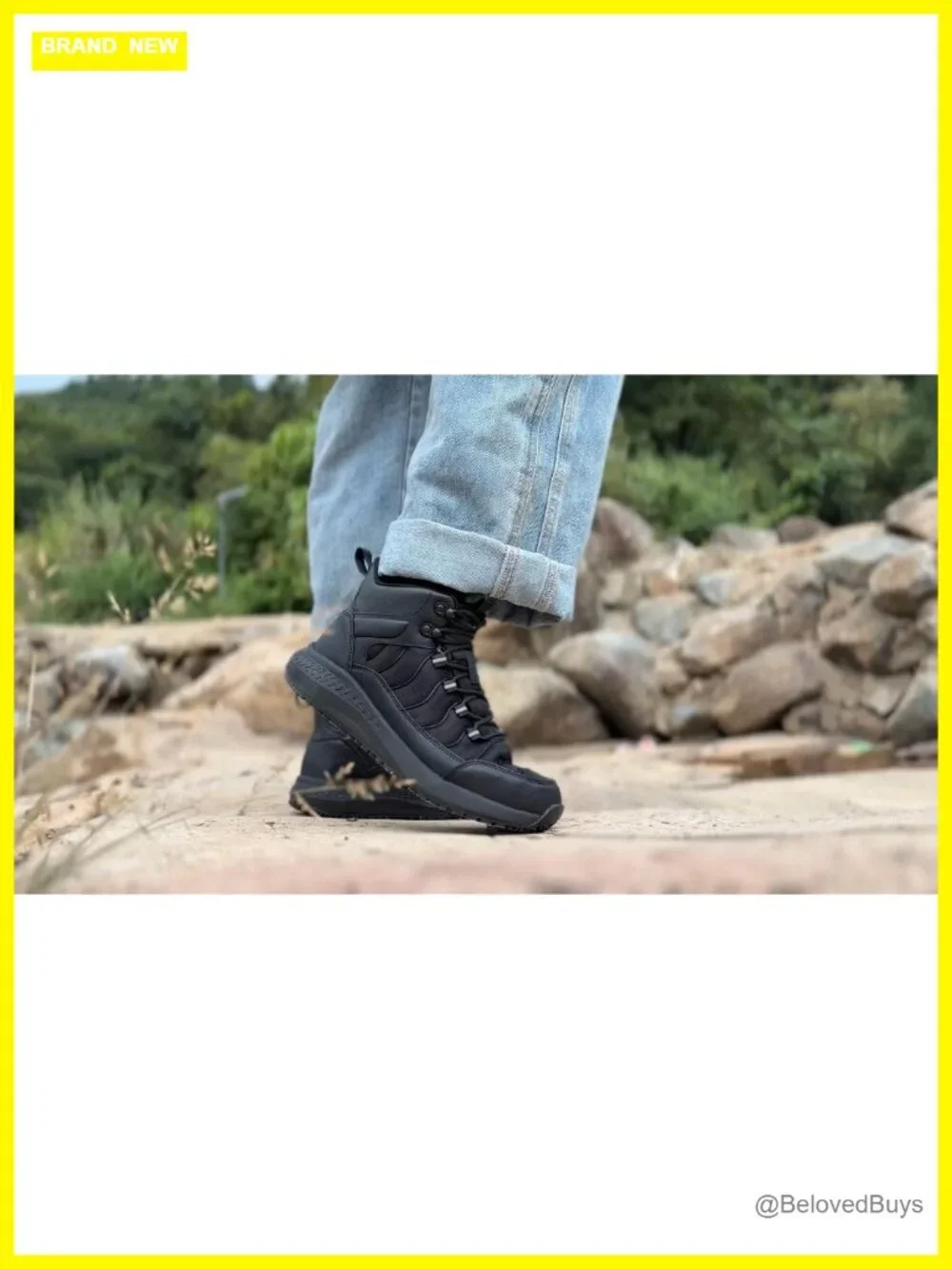 Slip Resistant Waterproof Boots - Comfortable Ankle Support Work Shoes for
